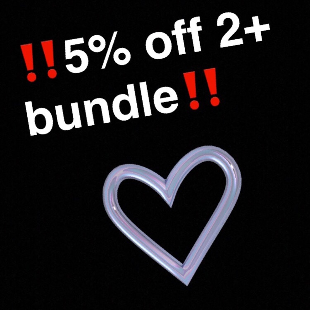 ‼️5% OFF 2+ BUNDLE‼️